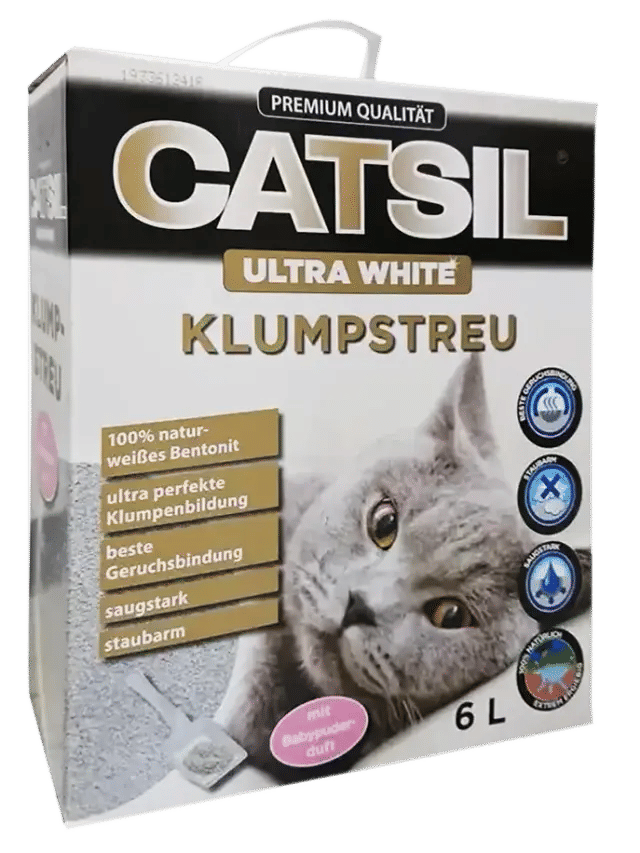 Наповнювач бентонітовий дитяча присипка 6 л (уп) "ULTRA WHITE" - фото продукту Фауна