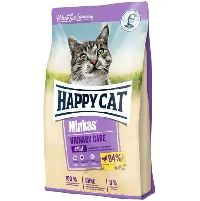 Хеппі Кет Minkas Urinary Care Geflugel 10 кг, для котів для підтримки сечової системи. Птиця - фото продукту Фауна