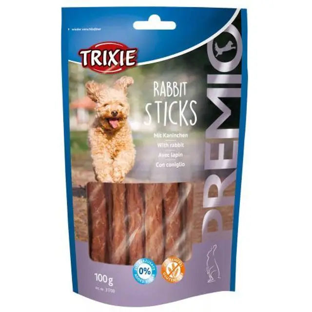 Ласощі для собак Premio Rabbit Sticks 100г Trixie - фото продукту Фауна