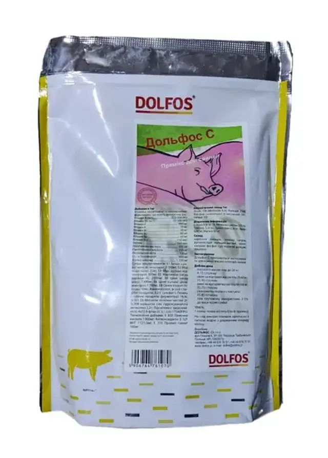 Дольфос С - для Свиней 2 кг Dolfos, кормова добавка - фото продукту Фауна