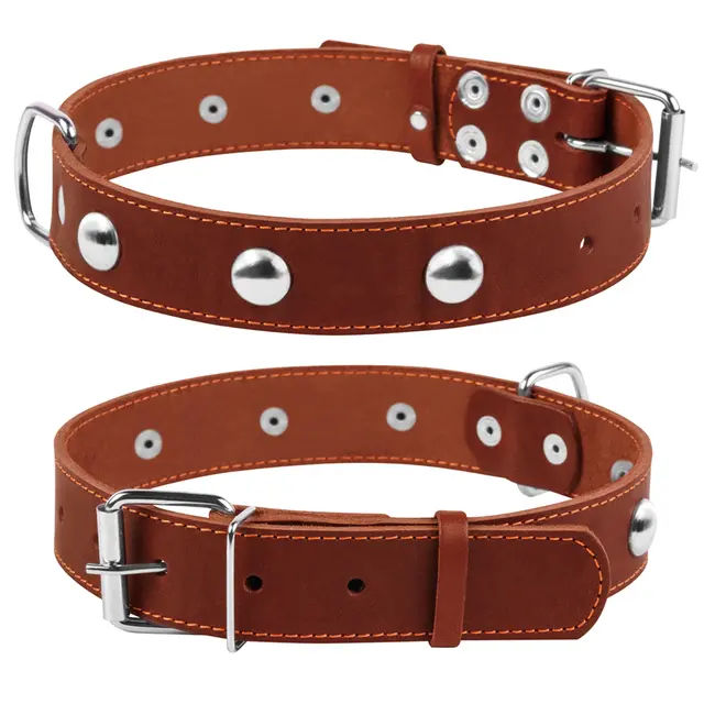 Нашийник одинарний з прикрас..(L) 35мм/48-63см Collar - фото продукту Фауна