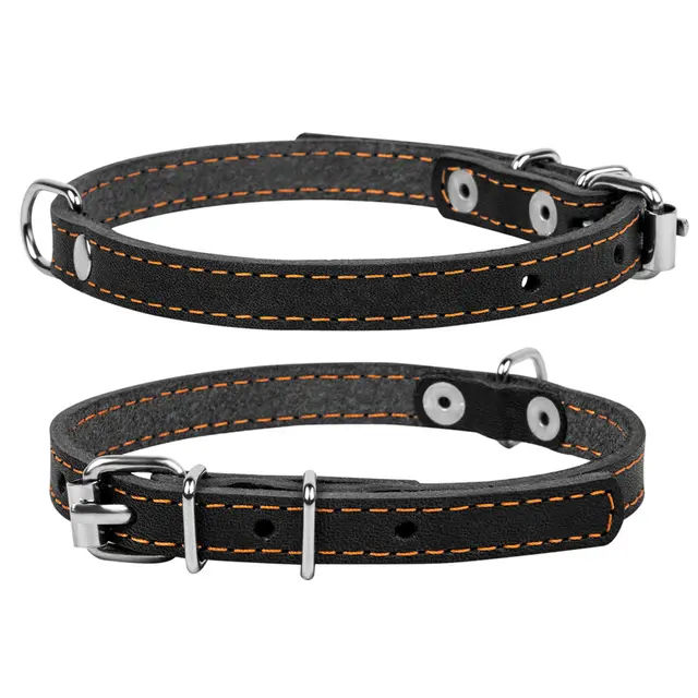 Нашийник одинарний чорний (S) 20мм/32-40см Collar - фото продукту Фауна
