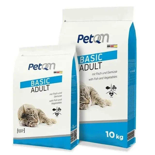 Пет PetQM Cat Basic Adult with Fish and Vegetables 10 кг, для дорослих кішок. Риба та овочі - фото продукту Фауна