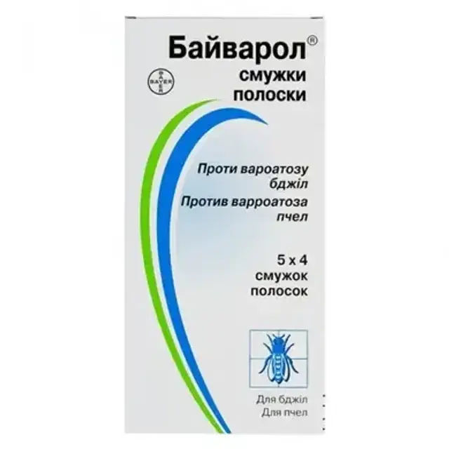 Байварол  смужки для лікування бджіл від кліща "Bayer" - фото продукту Фауна