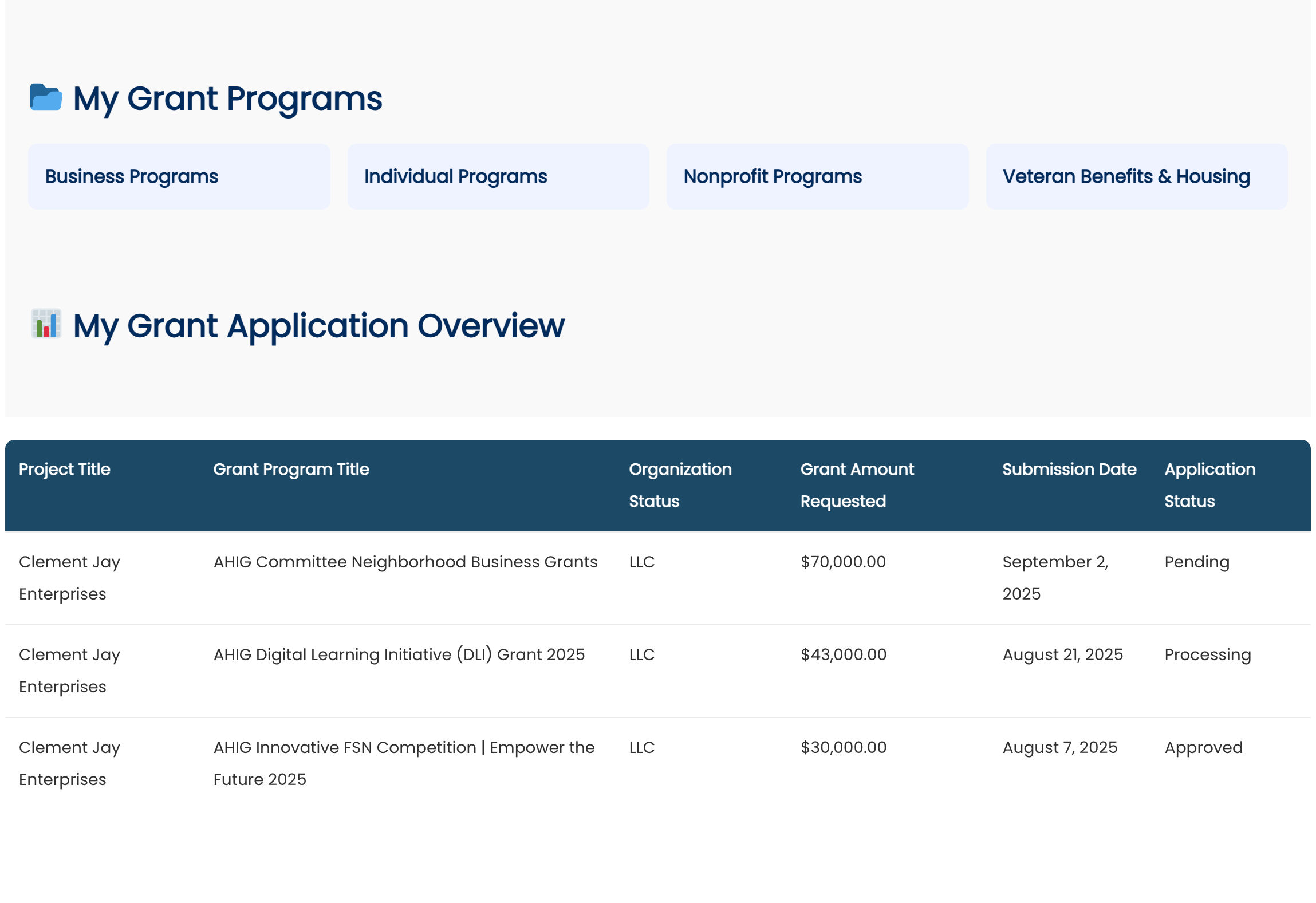 Member portal preview