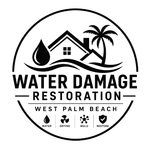 water damage restoration  logo
