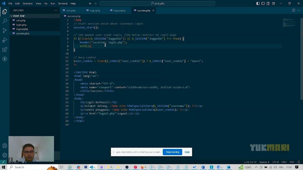 Screenshot 2 : Fondasi dalam Keamanan Website Sebelum Memulai Penetrasi Sistem