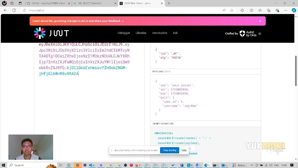 Screenshot 4 : Fondasi dalam Keamanan Website Sebelum Memulai Penetrasi Sistem
