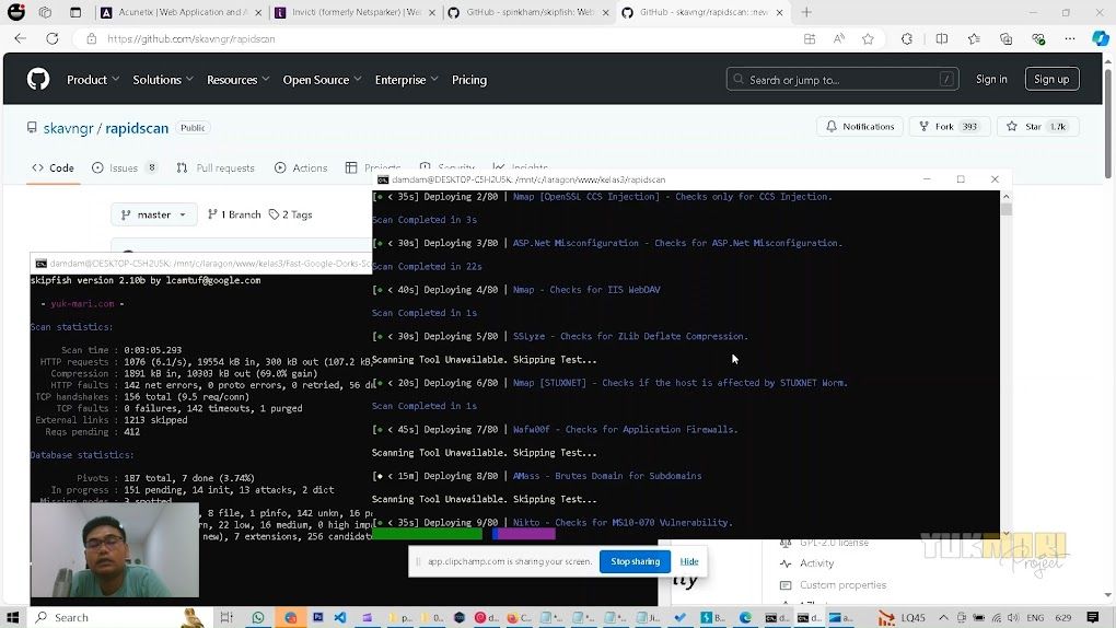 Screenshot 2 : Memulai Perjalanan dalam Keamanan Website : Bangun Pengalaman Praktis