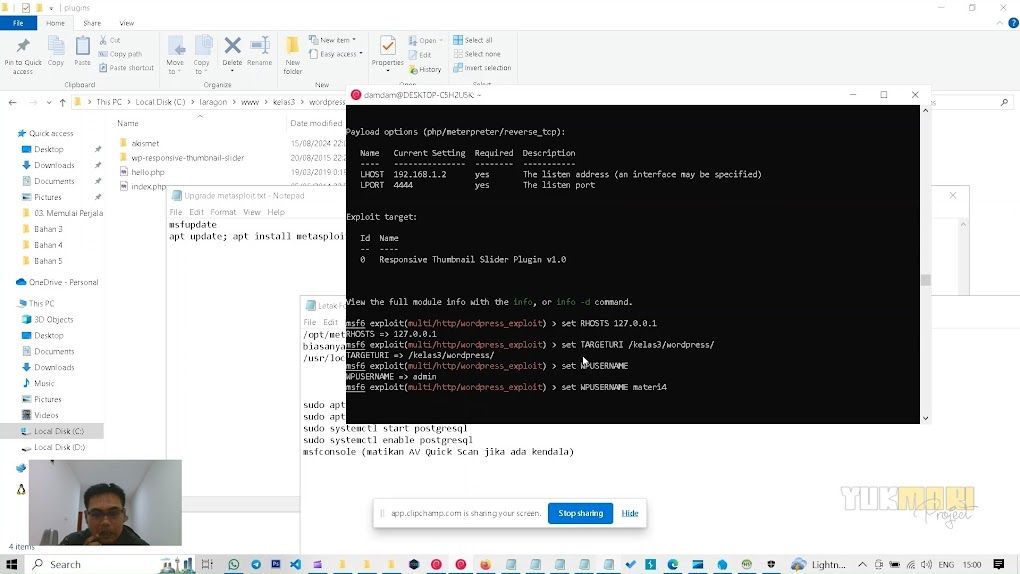 Screenshot 4 : Memulai Perjalanan dalam Keamanan Website : Bangun Pengalaman Praktis