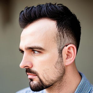 White male undercut hair style preview