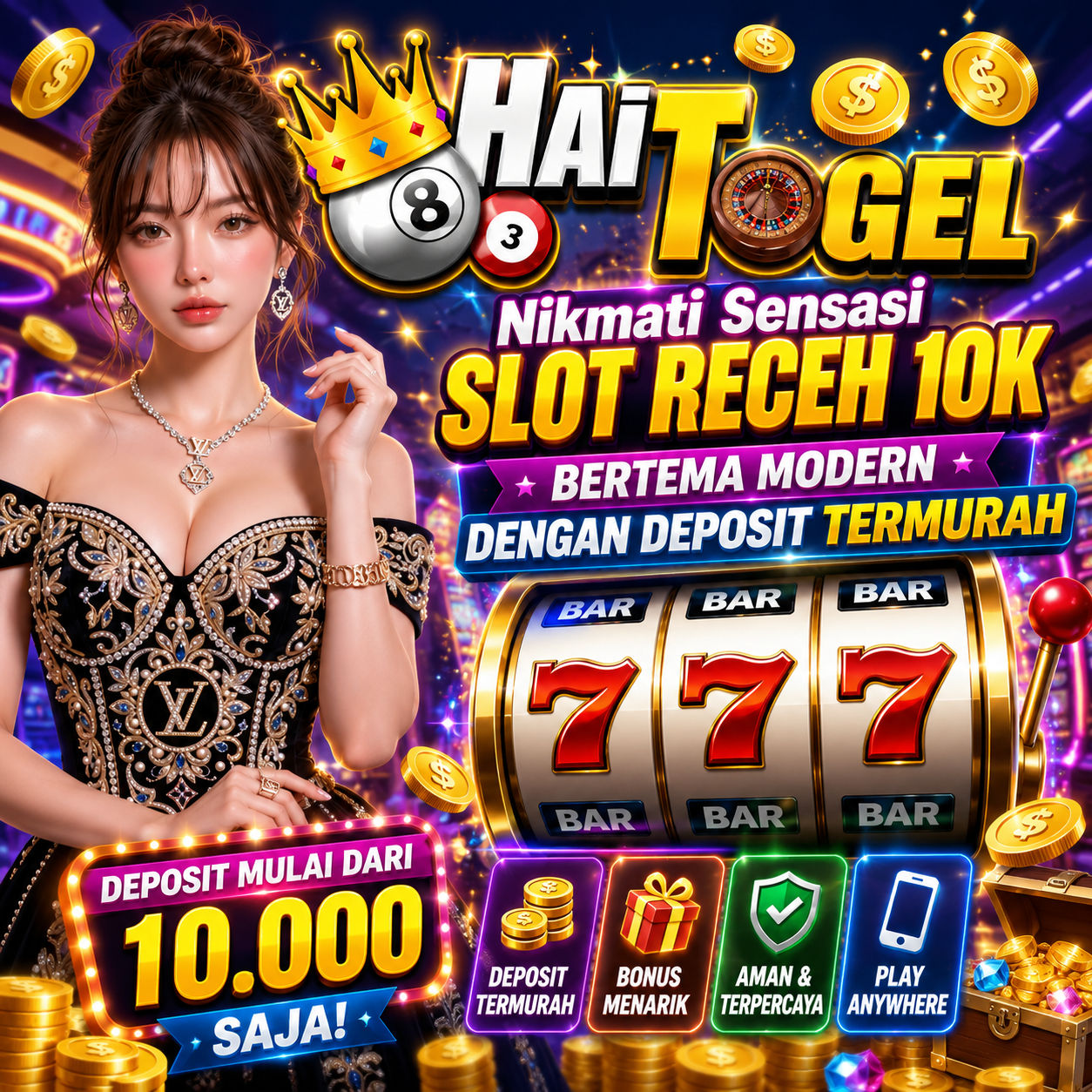 HAITOGEL | Nikmati Sensasi Slot Receh 10k Bertema Modern Dengan Deposit Termurah
