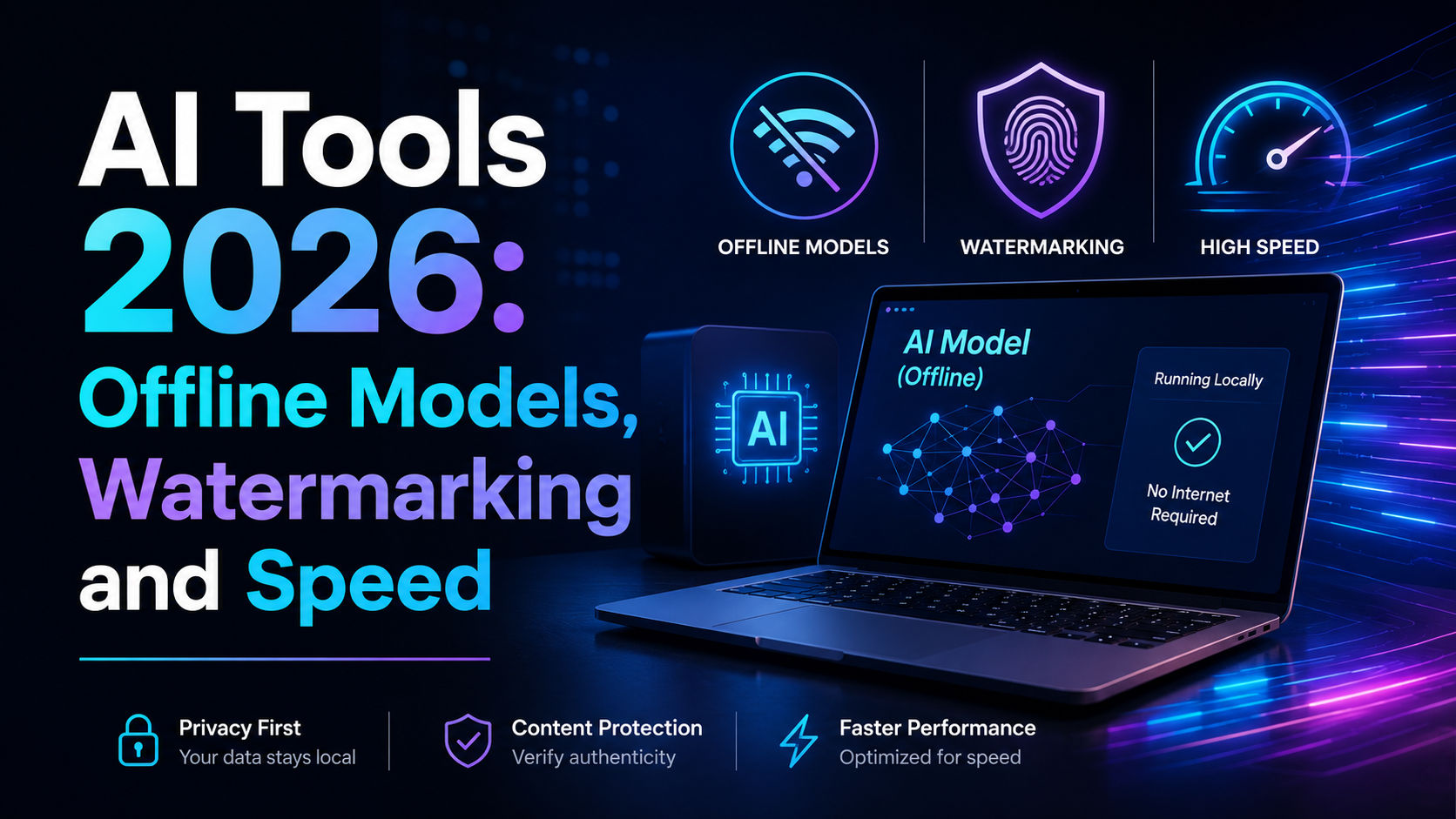 AI Tools 2026: Offline Models, Watermarking and Speed
