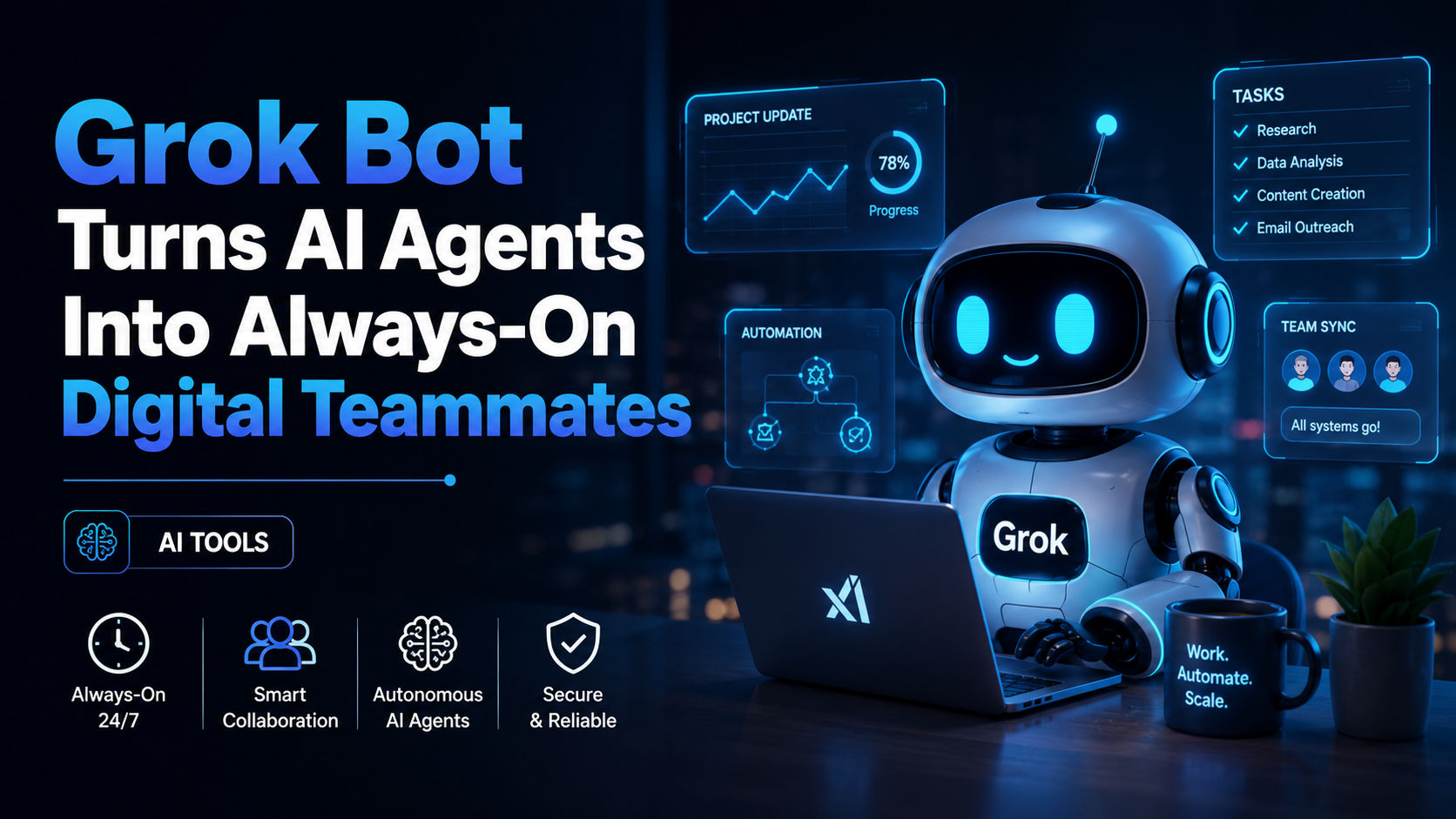 Grok Bot Turns AI Agents Into Always-On Digital Teammates