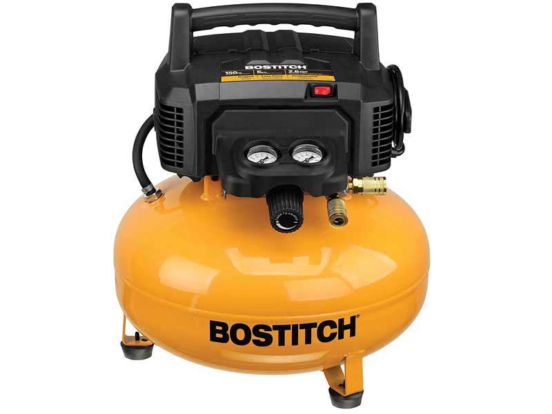 BOSTITCH 6 Gallon Oil-Free Pancake Compressor