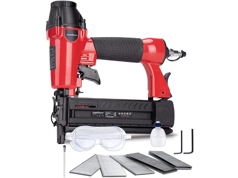 POWERSMART PS6130 18 Gauge Pneumatic Brad Nailer and Crown Stapler