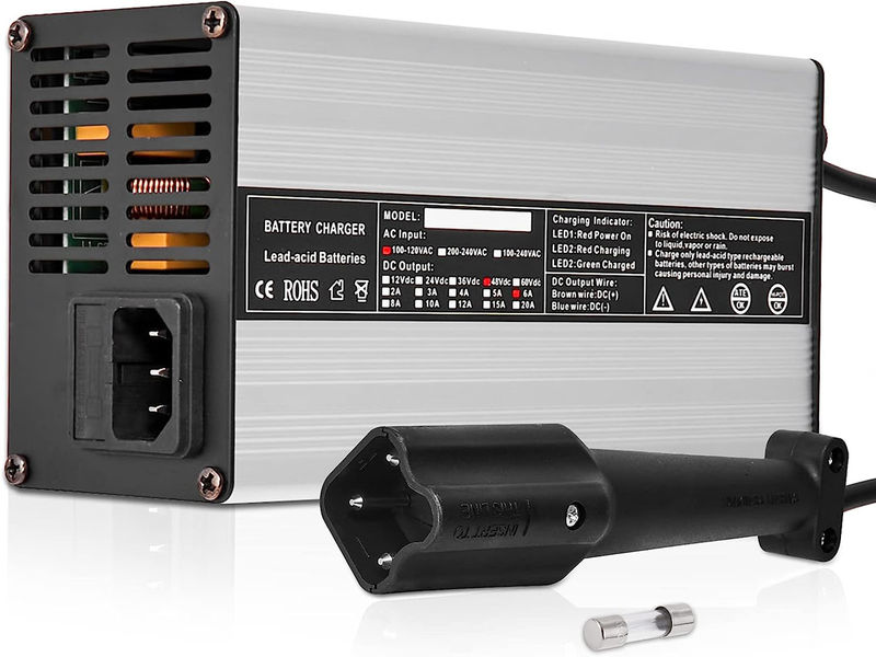 AUTOBABA 48 Volt 6A Golf Cart Battery Charger