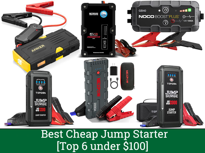 Best Cheap Jump Starter - [Top 6 under $100]