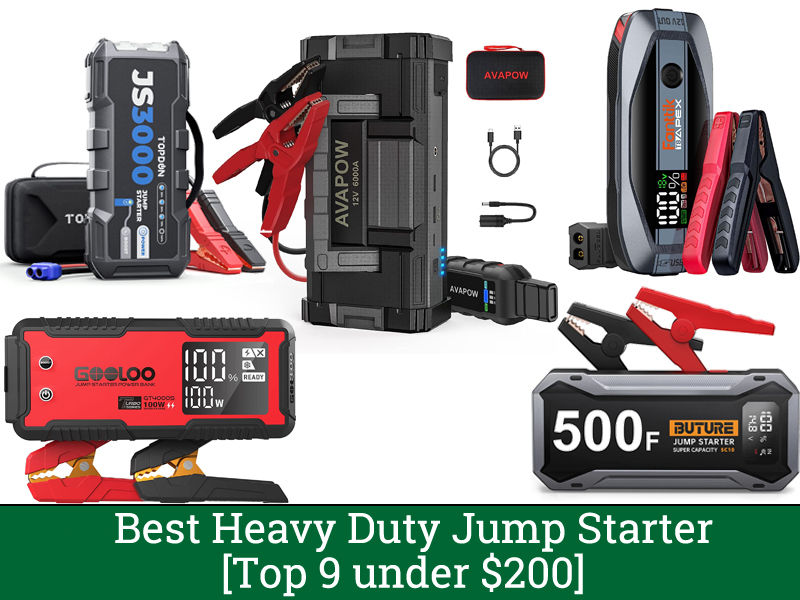 Best Heavy Duty Jump Starter - [Top 9 under $200]