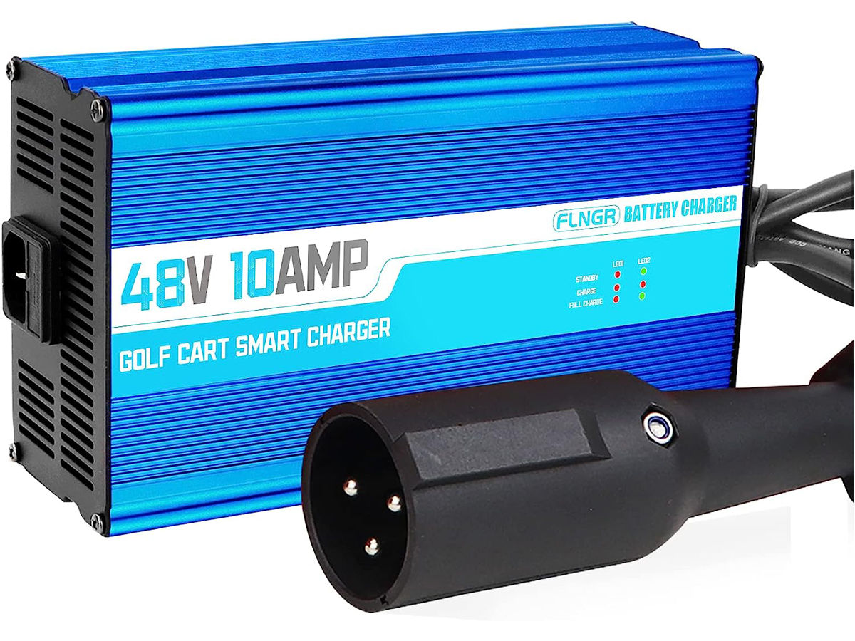 Flngr 48 Volt 10A Battery Charger for Club Car