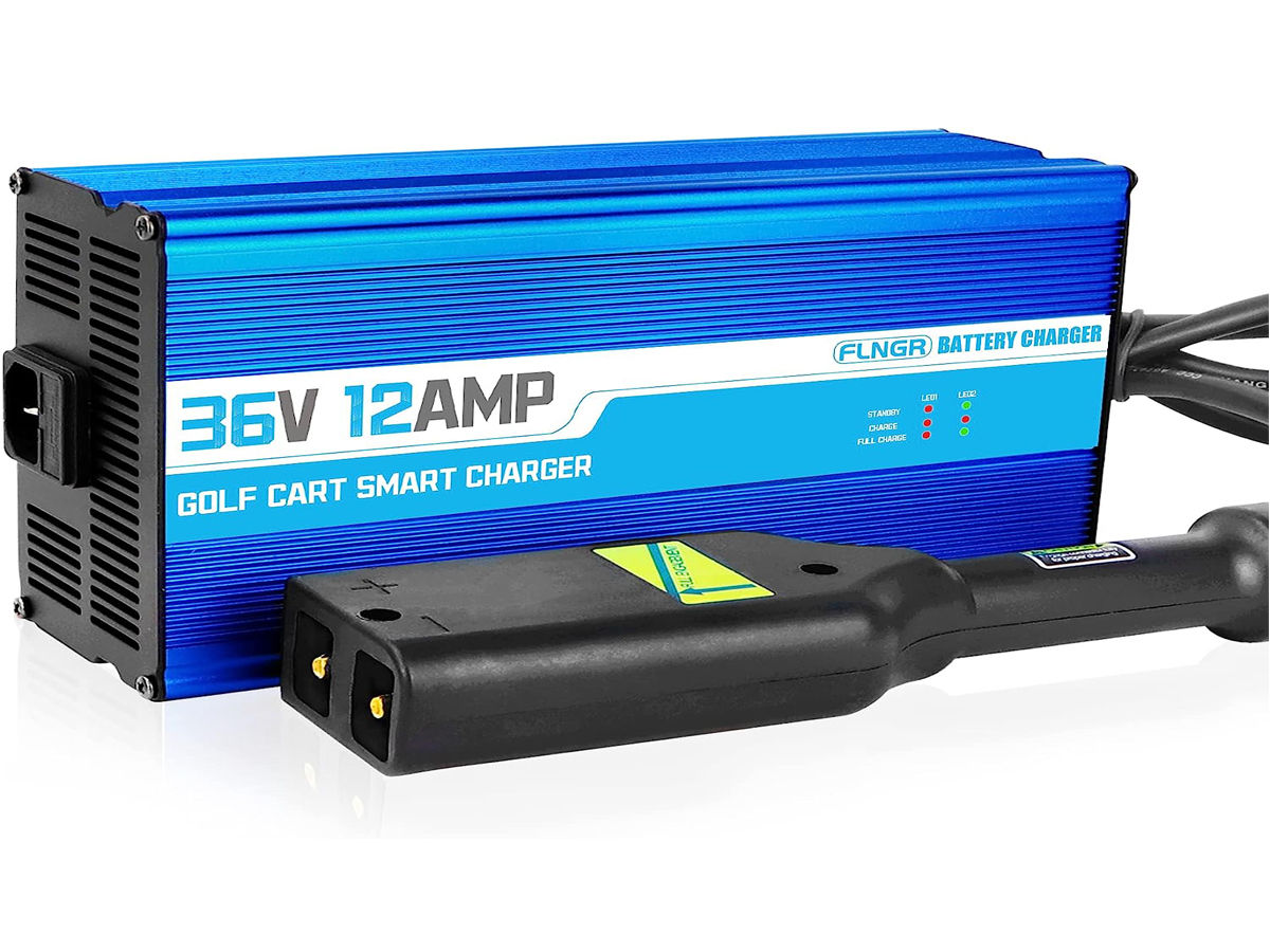 Flngr 36 Volt 12 Amp Battery Charger for EZGO TXT Golf Cart Flngr 36 Volt 12 Amp Battery Charger for EZGO TXT Golf Cart