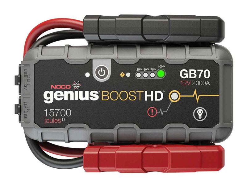 NOCO Genius Boost HD GB70 2000 Amp 12V UltraSafe Lithium Jump Starter