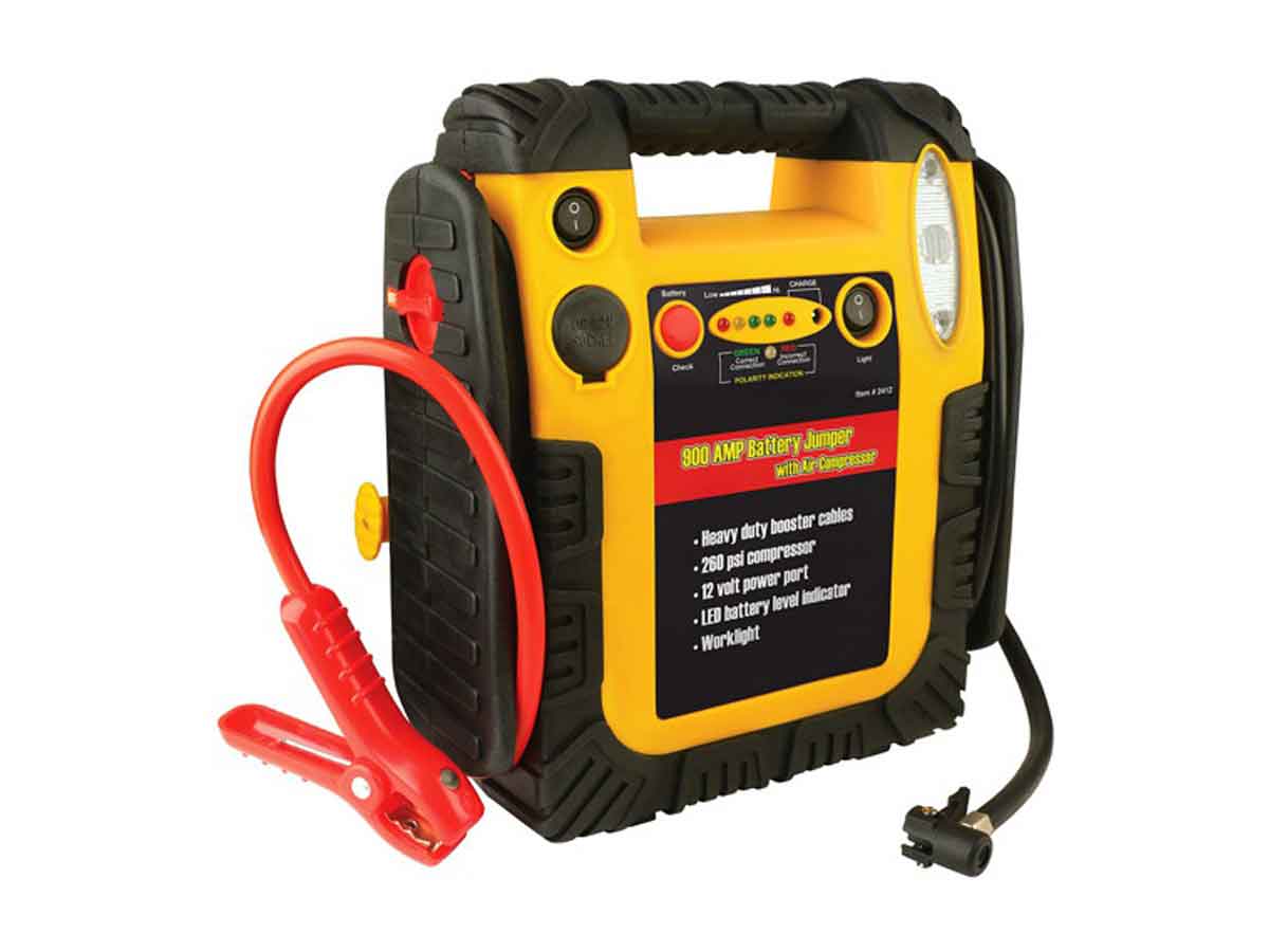 Wagan EL2412 900 Amp Battery Jumper with Air Compressor