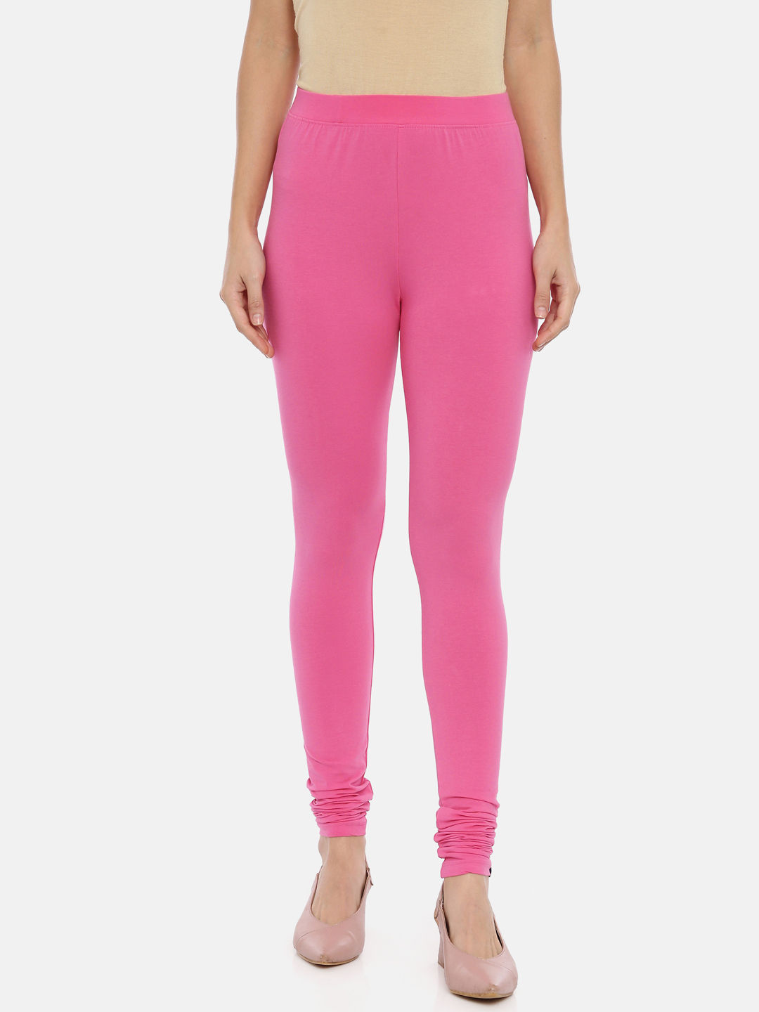 High Waist Pink Ladies Peach Yoga Leggings, Slim Fit at Rs 228 in Sangrur