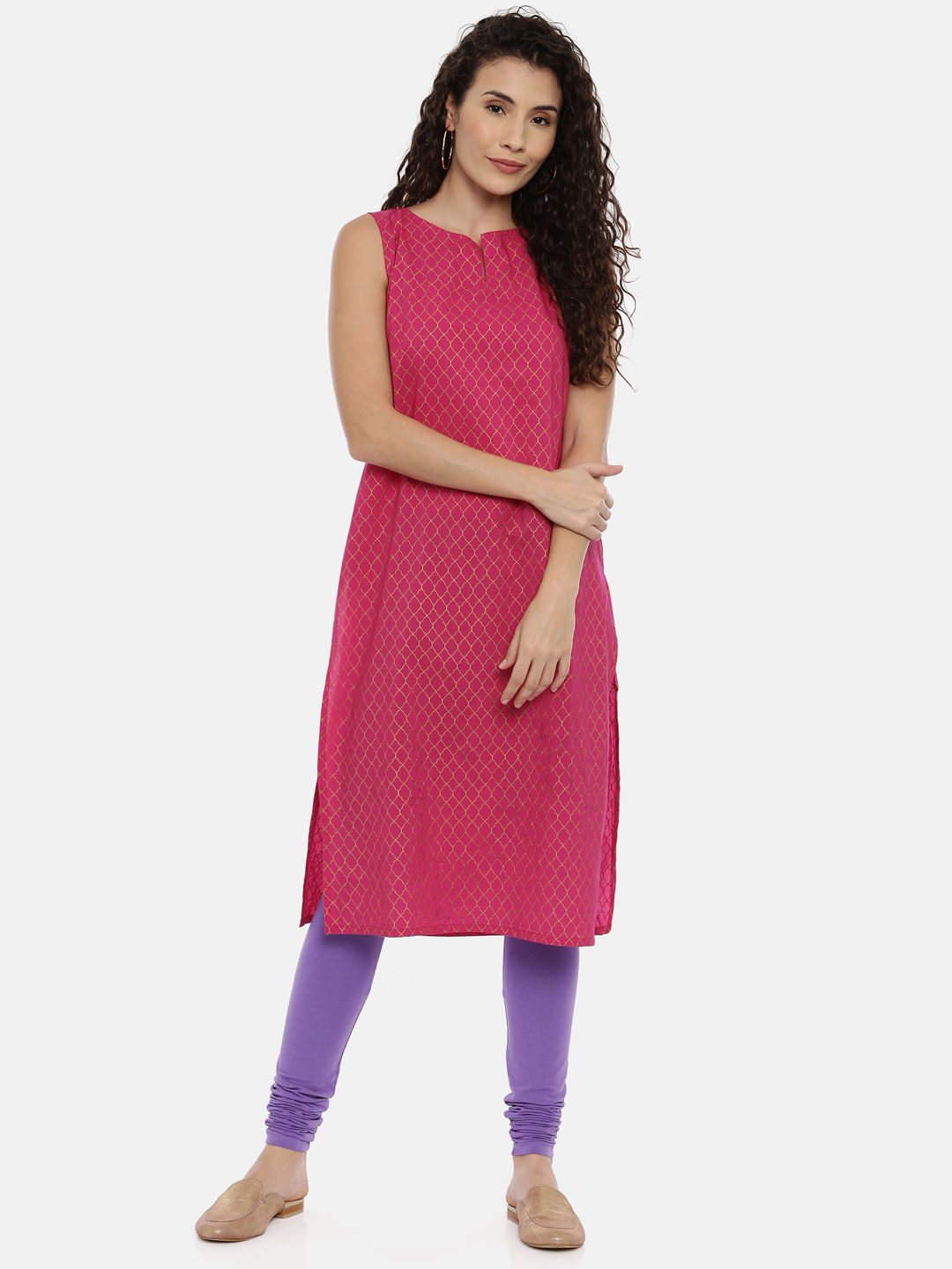 Bird Embroidered Candy Floss Asymmetrical Kurti – Saris and Things