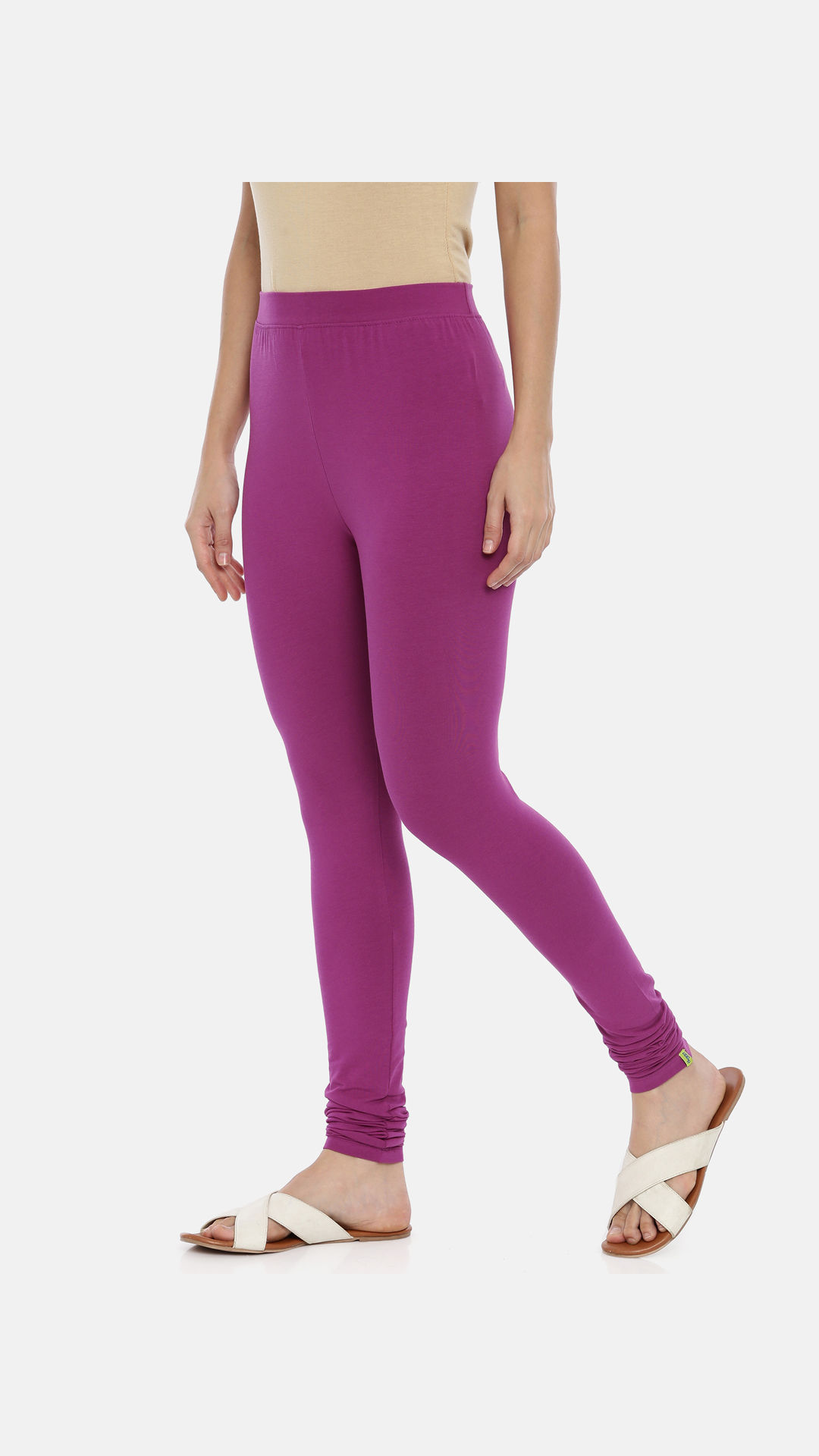 Purple Womens Leggings And Churidars