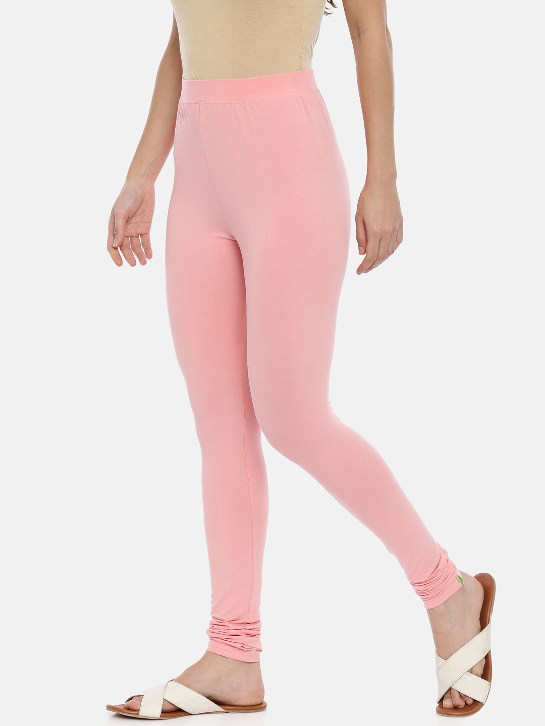 Huggy Women Mehandi Solid Ankle-Length Leggings (M) - Yavonne