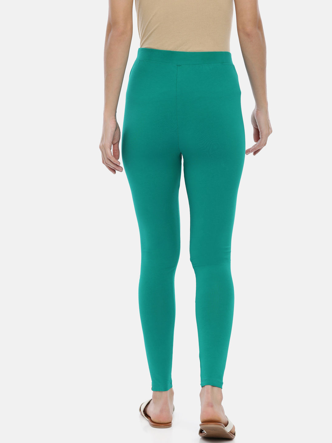 Buy Grey & Green Leggings for Women by GRACIT Online | Ajio.com