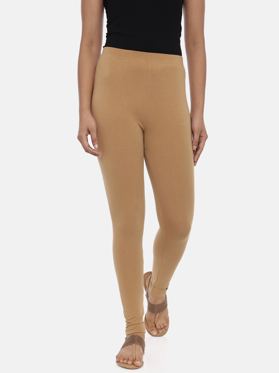 Buy Dusty Rose Leggings for Women by GO COLORS Online | Ajio.com