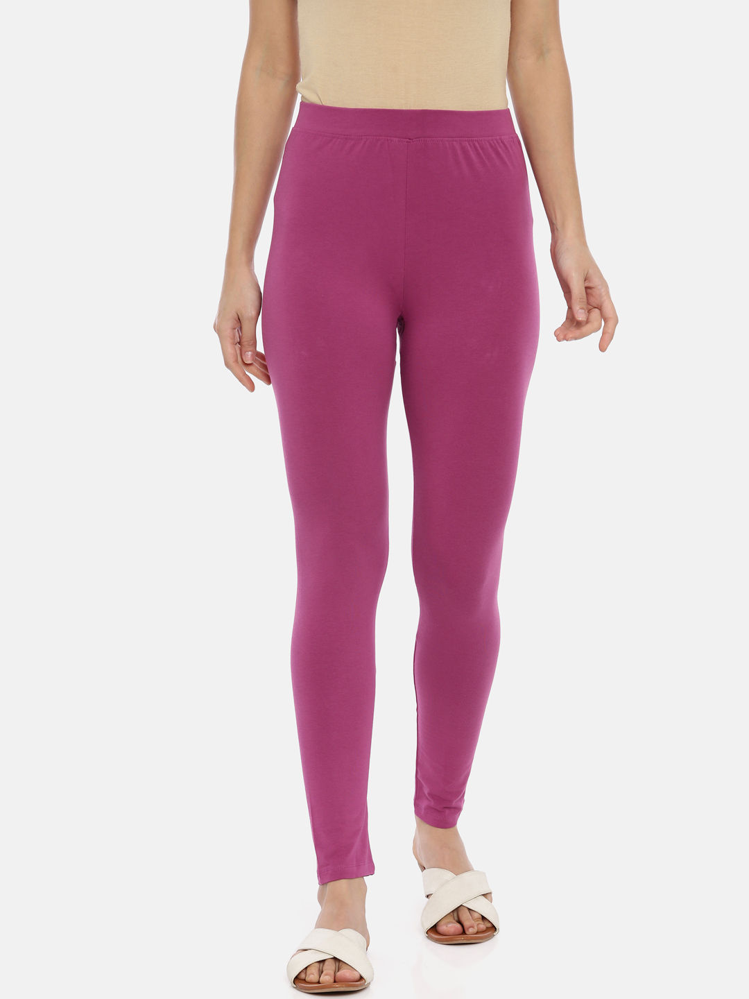 Buy Dollar Women's Missy Pack of 1 M Purple Color Slim fit Comfortable Ankle  Length Leggings Online at Best Prices in India - JioMart.