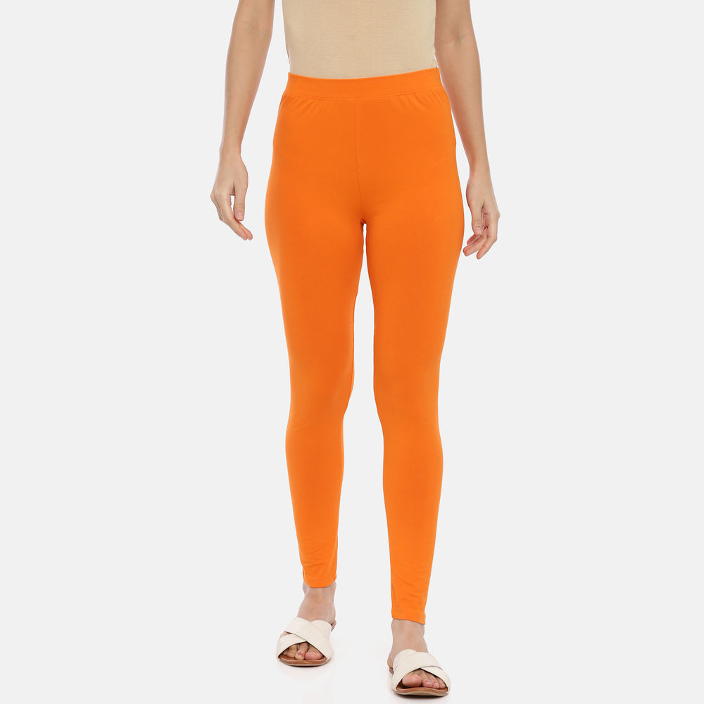 Women's Seamless High-Rise Rib Leggings - All in Motion™ Orange XL