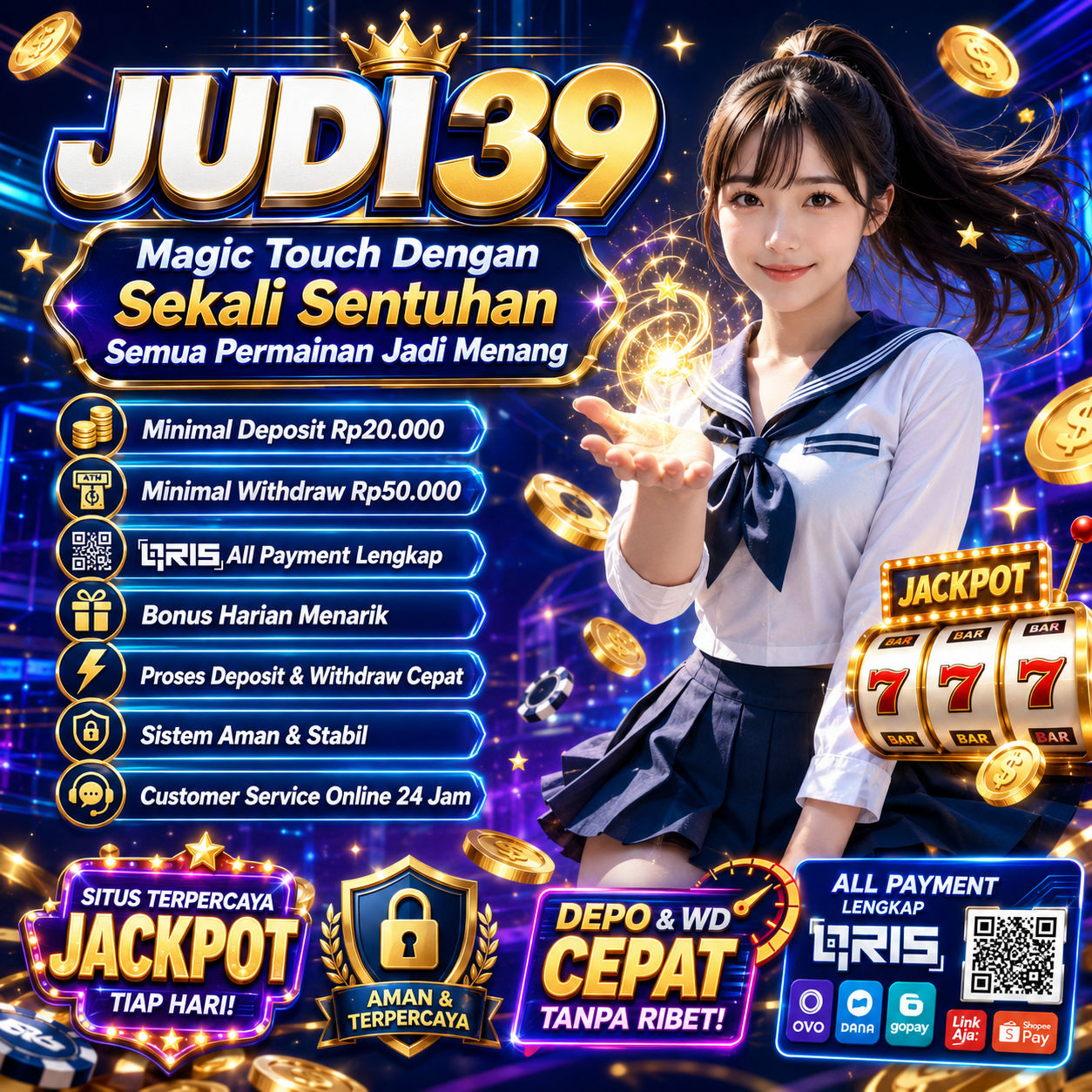 Sertifikat, penghargaan, tanda, atau dokumen yang dipajang di JUDI39 || Magic Touch Dengan Sekali Sentuhan Semua Permainan Jadi Menang