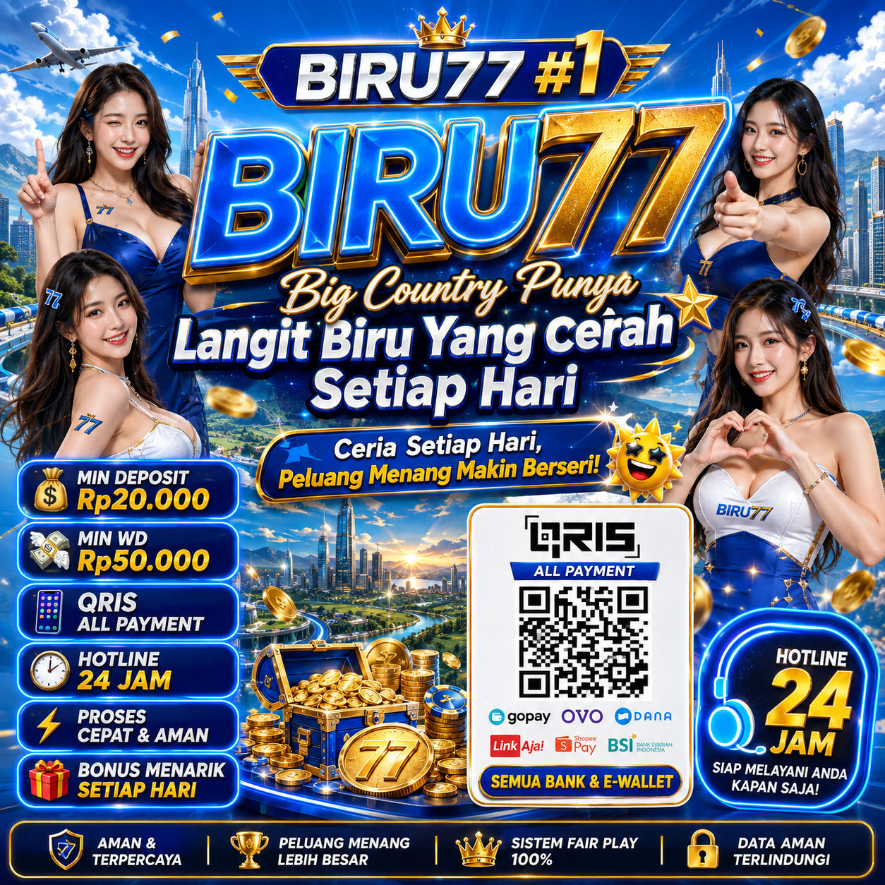 Galeri foto BIRU77 #1 Big Country Punya Langit Biru Yang Cerah Setiap Hari di Manado