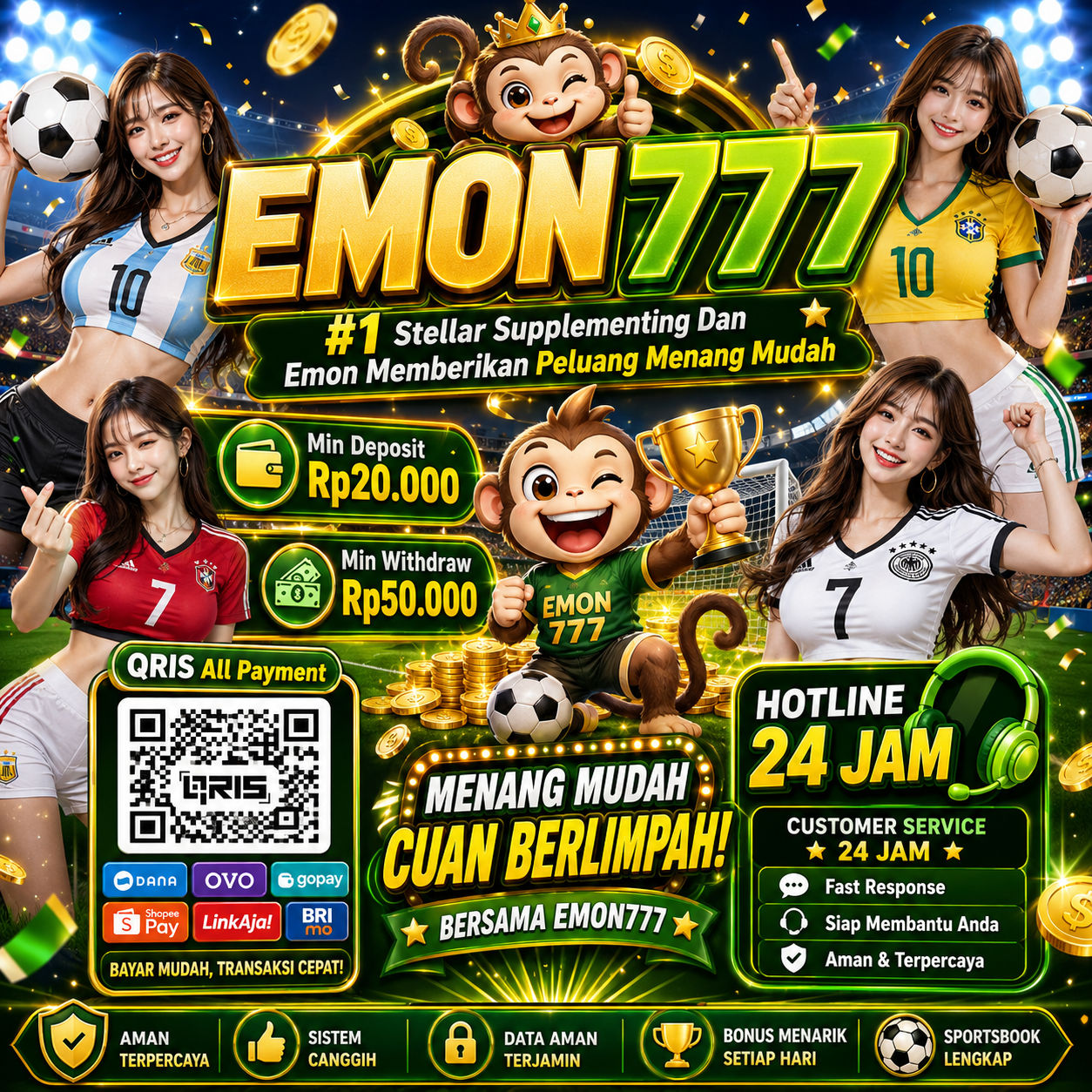 EMON777 #1 Stellar Supplementing Dan Emon Memberikan Peluang Menang Mudah