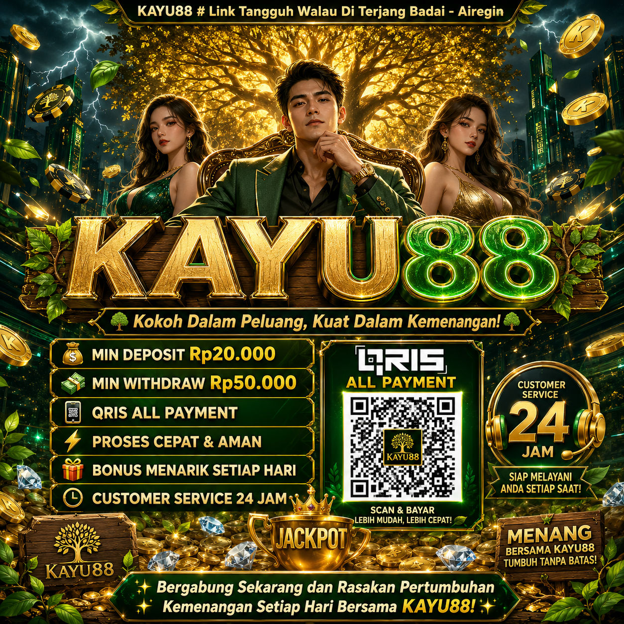 KAYU88 # Link Tangguh Walau Di Terjang Badai - Airegin