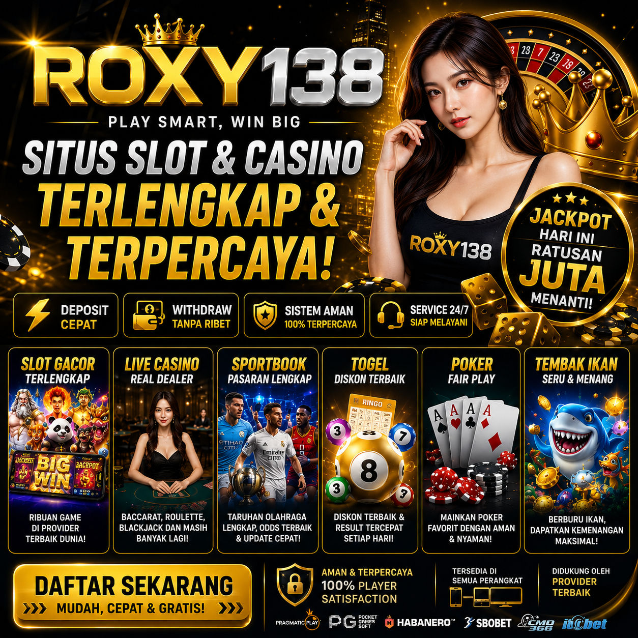 Galeri foto ROXY138 | Healthy Coin Memberikan Kenyamanan Dalam Setiap Permainan di Manado