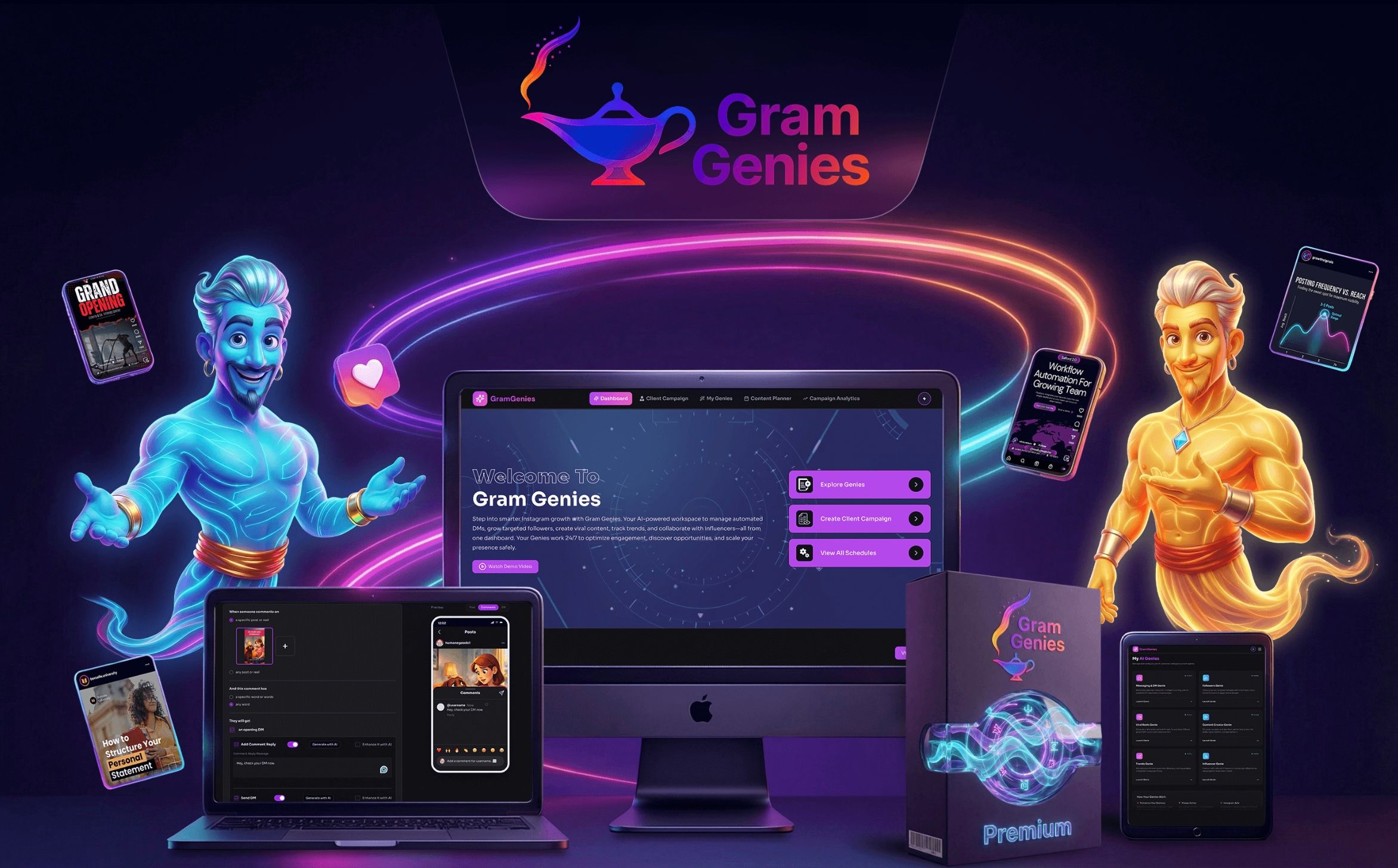 GramGenies Premium Review: I Let AI Agents Run My Instagram for 30 Days