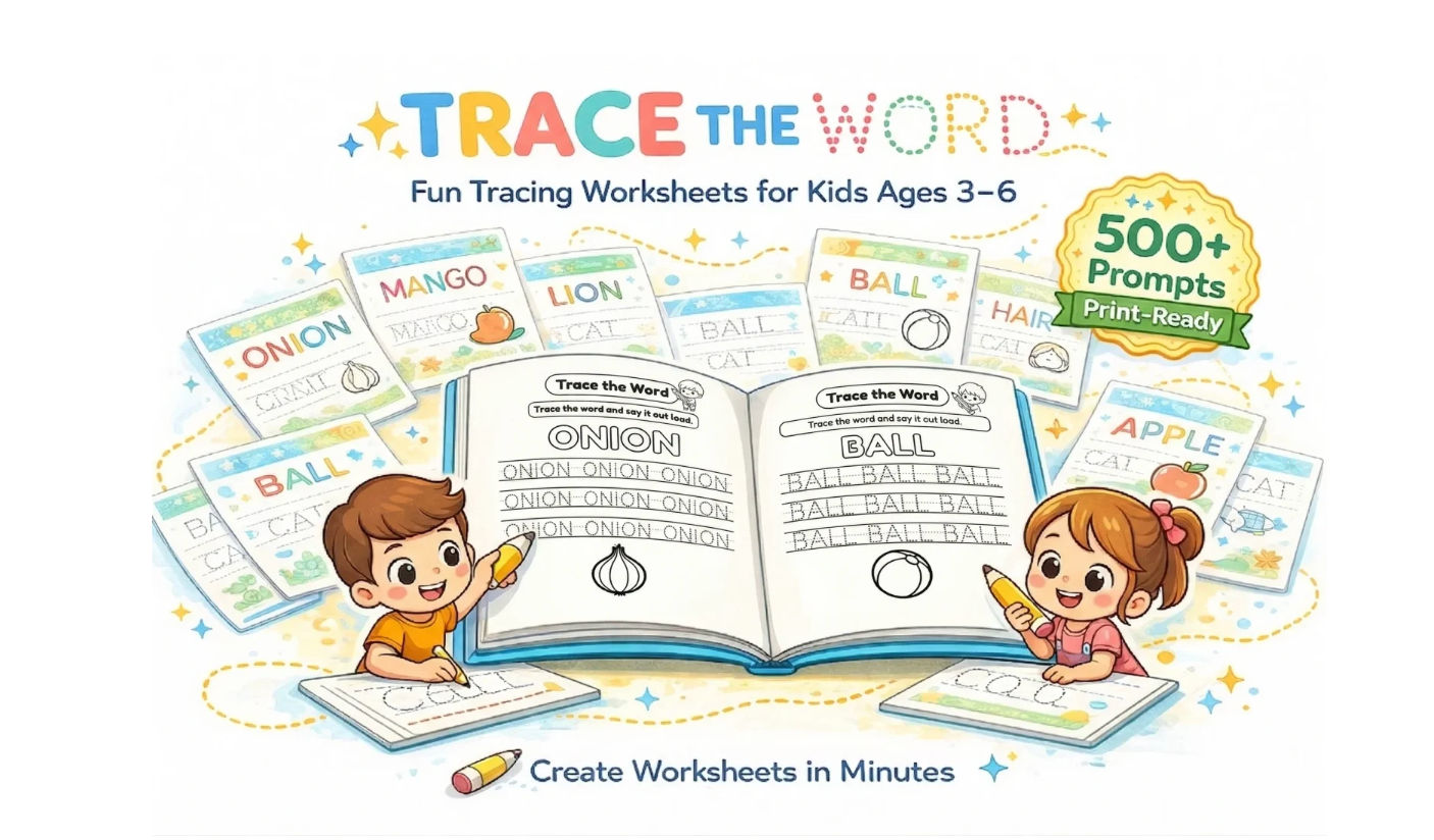 Trace The Word Prompt Pack Review: I Tested 500 "Locked Layout" AI Prompts So You Don't Have To
