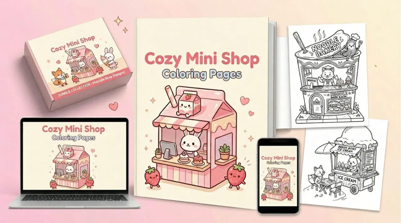 I Bought the Cozy Mini Shop Coloring Pack (PLR) So You Don’t Have to Guess. Here’s My Honest Take After 7 Days.