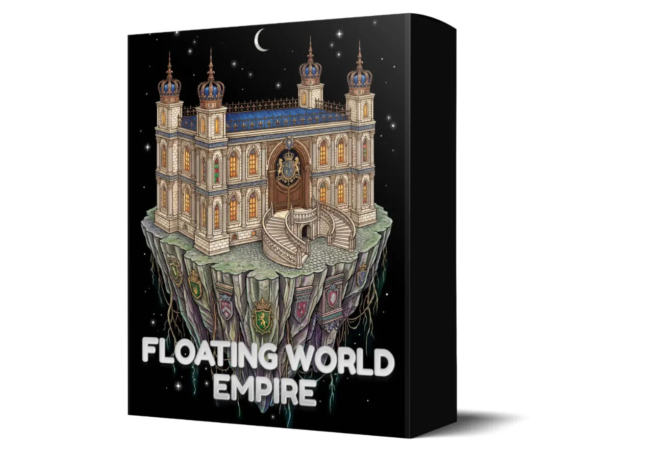 Why Most AI Coloring Books Look Forgettable (And How Floating Worlds Empire Fixed It With 500 Black Background Prompts)