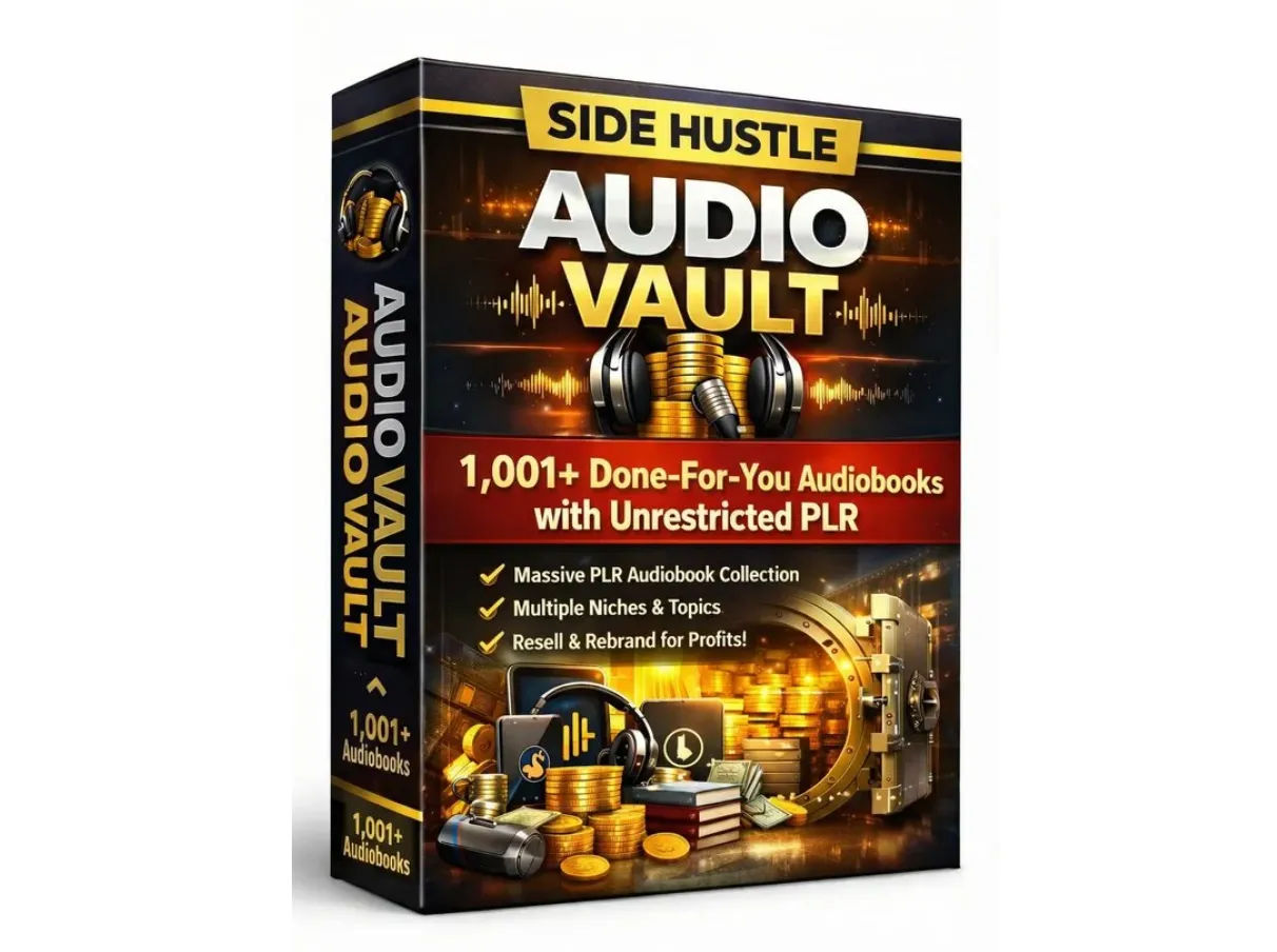 Side Hustle Audio Vault Review: I Bought 1,001 PLR Audiobooks for $5 and Here Is the Truth