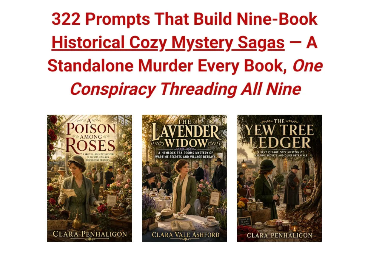 322 Prompts for Historical Cozy Mystery Sagas Review: A Smarter Way to Build AI-Assisted Fiction Series With Continuity