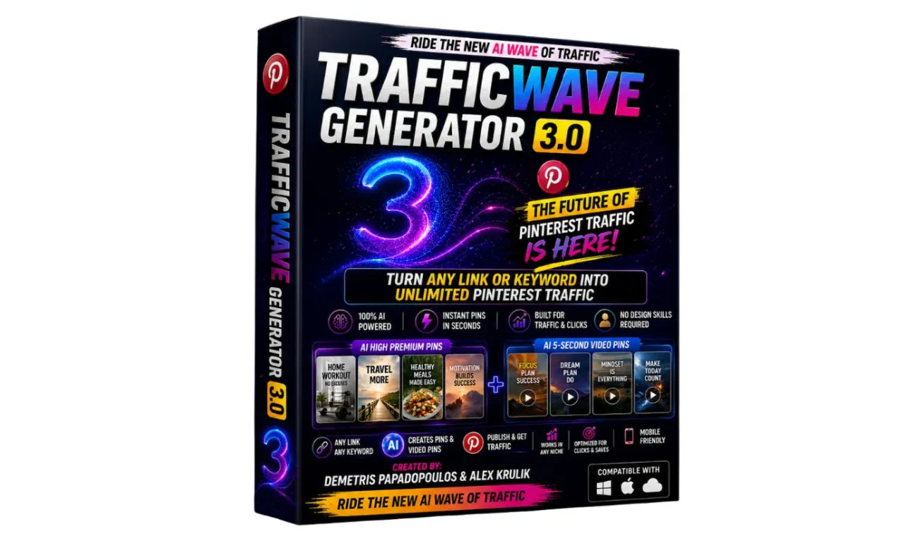 TrafficWave Generator 3.0 Review: Can This New Pinterest Automation Tool Really Help You Get More Free Buyer Traffic?