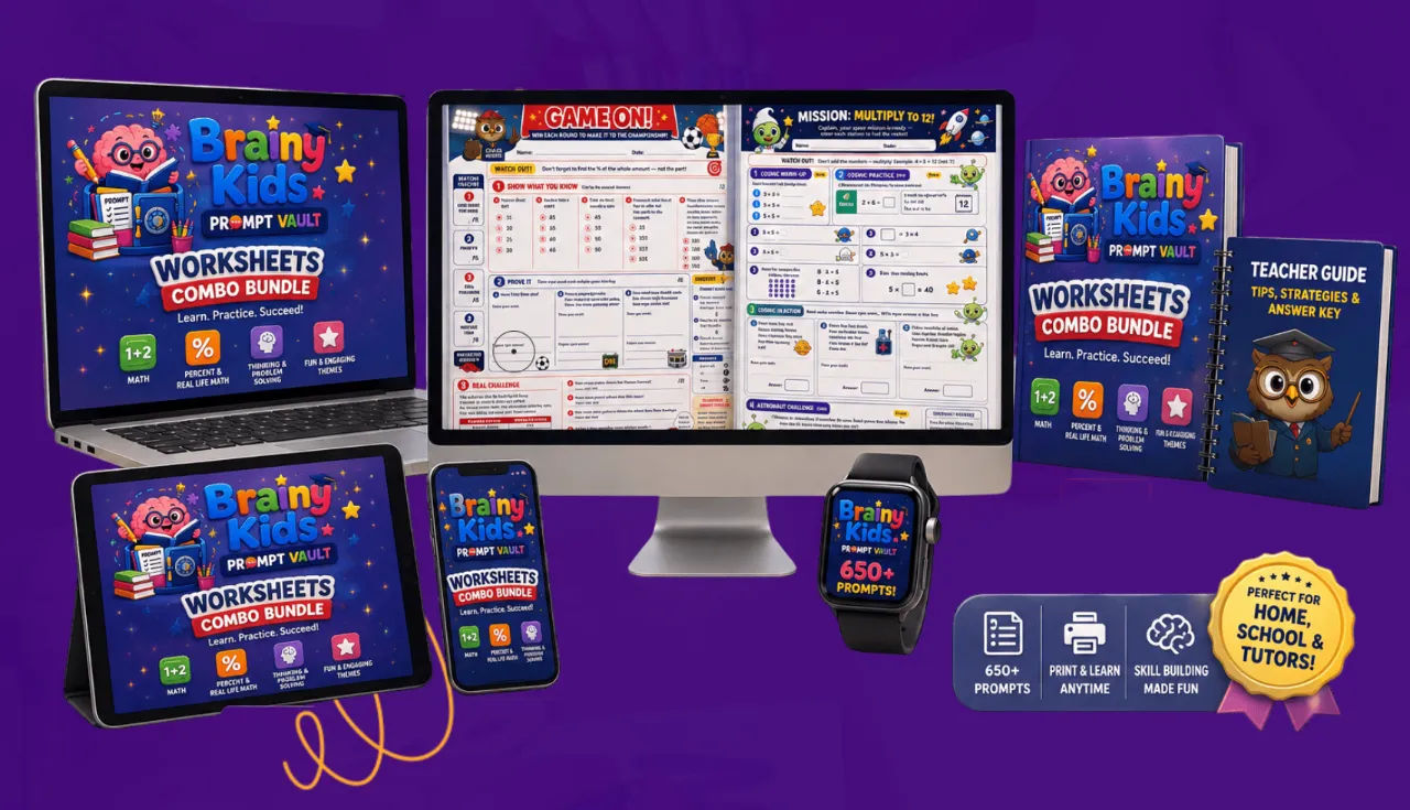 Brainy Kids Prompt Vault Review: 700 AI Prompts That Finally Fixed My Worksheet Bottleneck