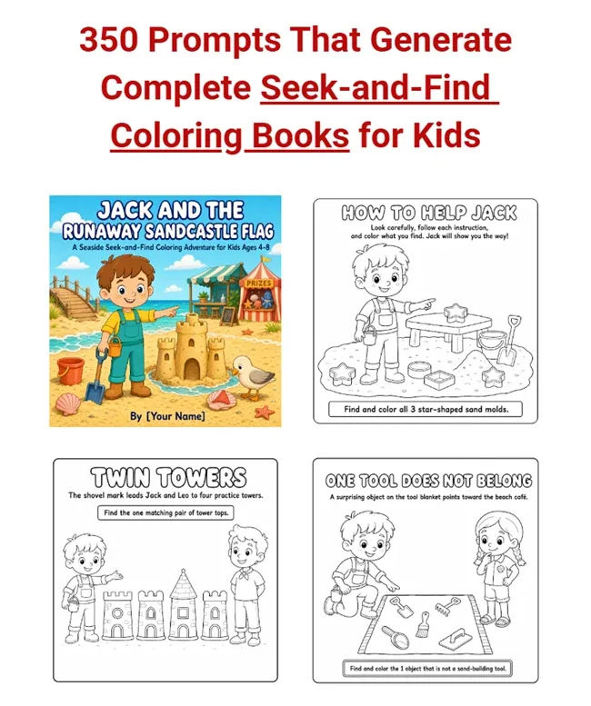 350 Prompts for Seek-and-Find Coloring Books Review