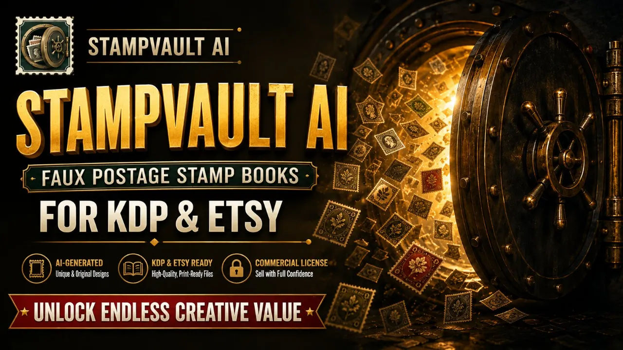 StampVault AI Review: Faux Postage Stamp KDP Prompts